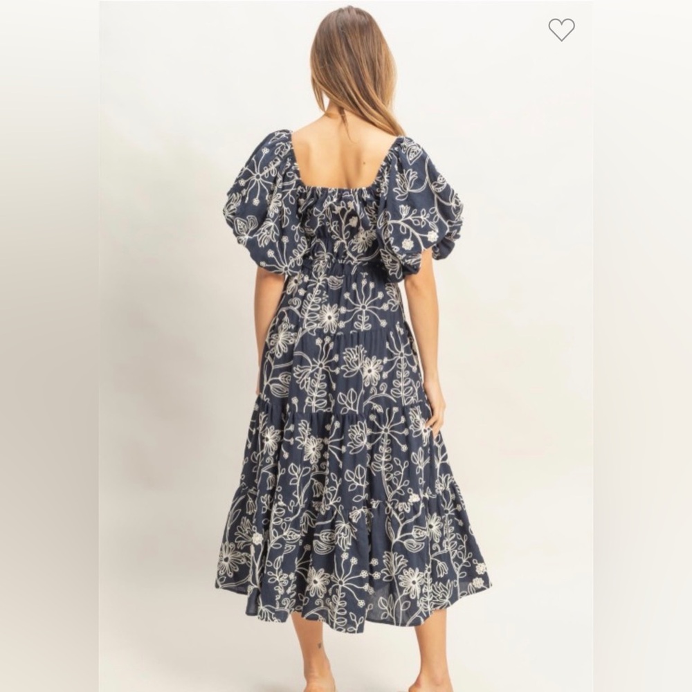 Floral Puff Sleeve Dress HYFVE - Picture 3 of 16